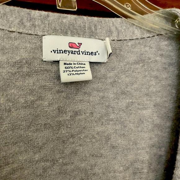 Vineyard Vines Gray Knit Top S Runs Big - Picture 4 of 4